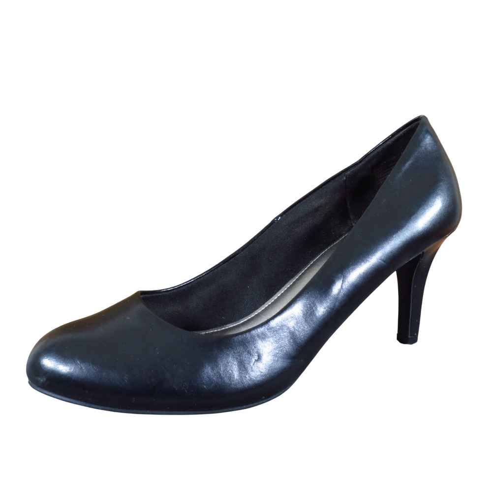 Comfort Plus Predictions Womens Pump Heels Size 9.5 Office Dress Black Synthetic